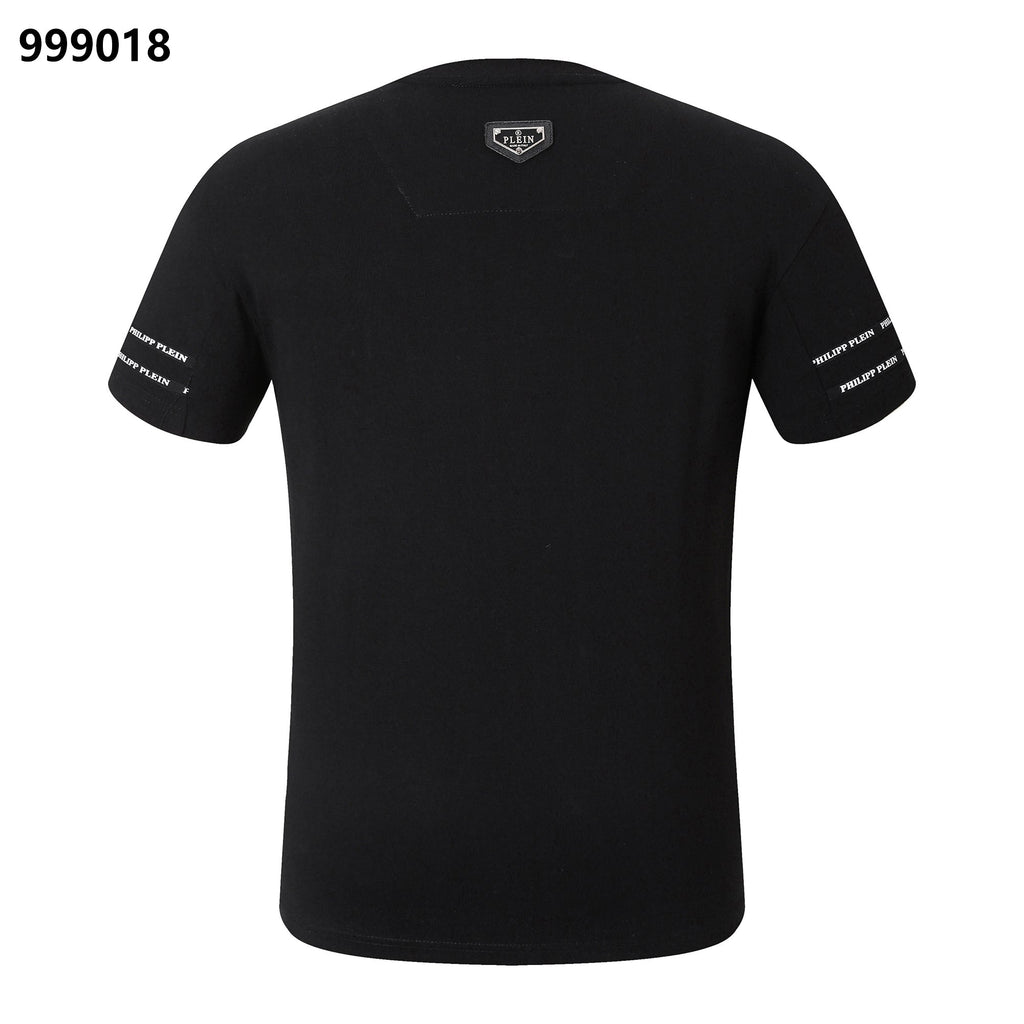 PHILIPP PLEIN Round-Neck T-Shirt with Metal Letters