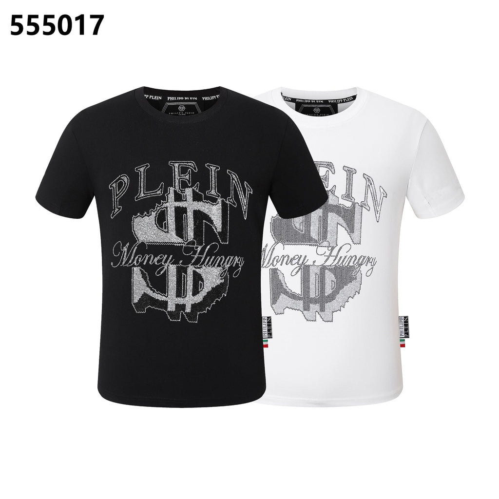 PHILIPP PLEIN Money Logo Crew Neck T-Shirt