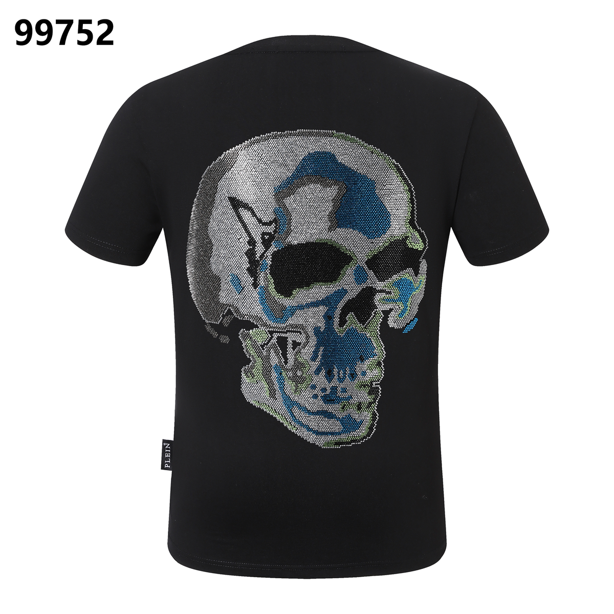 PHILIPP PLEIN Skull-Print Rhinestone-Embellished Crew-Neck T-Shirt