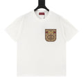 Gucci Short-Sleeve Shirt with Pocket and Floral Patch