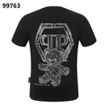 PHILIPP PLEIN Bear Embroidered Round-Neck T-Shirt