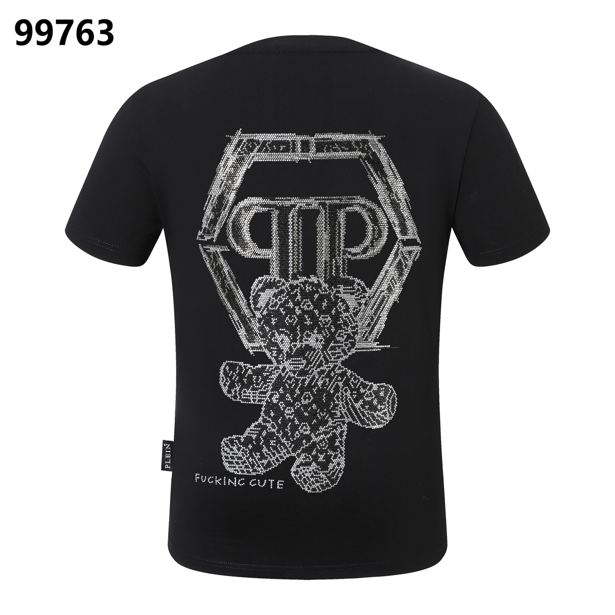 PHILIPP PLEIN Bear Embroidered Round-Neck T-Shirt