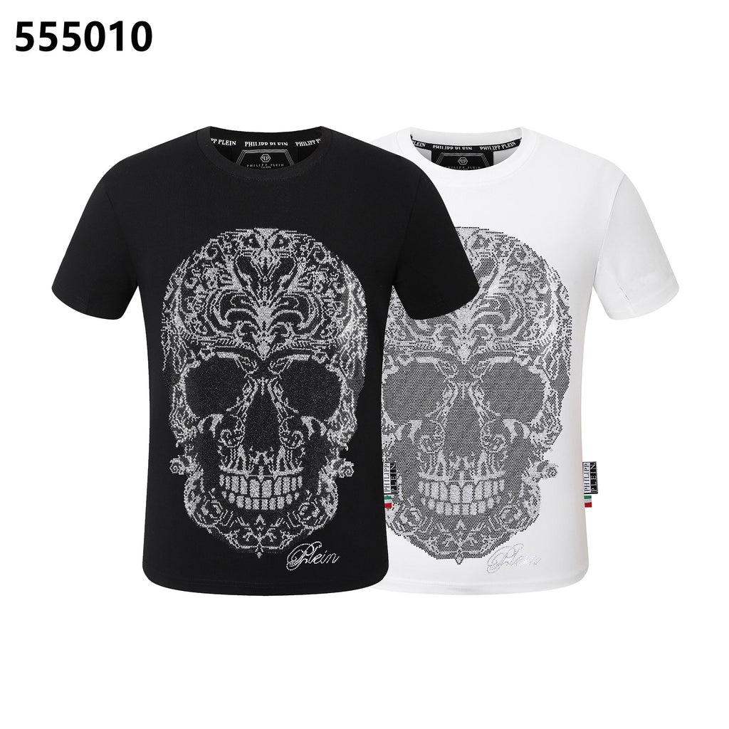 PHILIPP PLEIN Skull-Print Crew-Neck T-Shirt