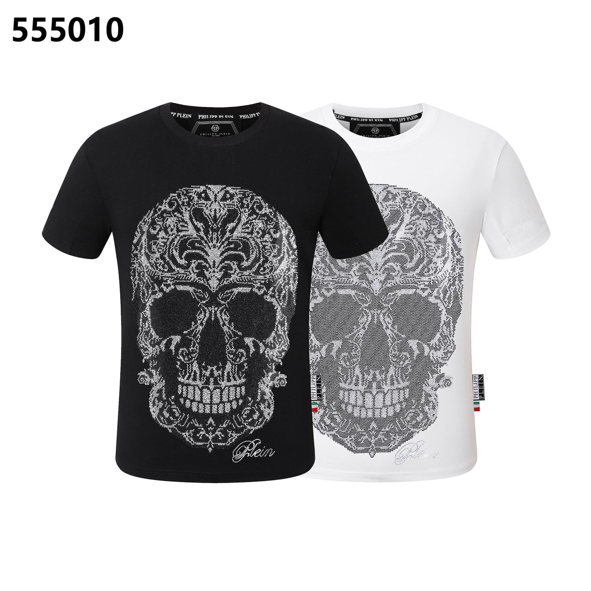 PHILIPP PLEIN Skull-Print Crew-Neck T-Shirt