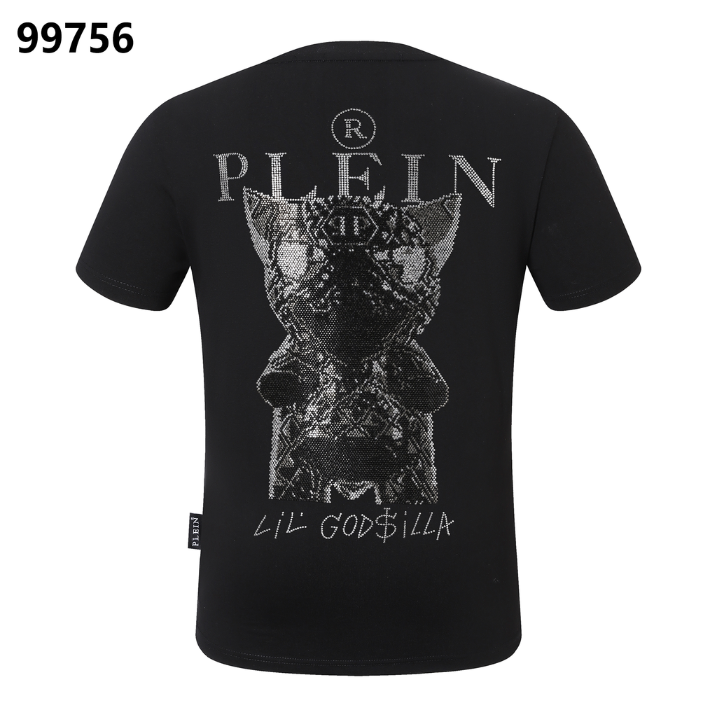 PHILIPP PLEIN Little Dinosaur Rhinestone Round-Neck T-Shirt