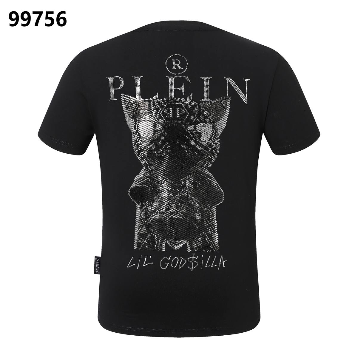 PHILIPP PLEIN Little Dinosaur Rhinestone Round-Neck T-Shirt