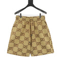 Gucci Shorts with All-Over Double G Logo Print