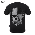 PHILIPP PLEIN Skull-Printed Crew-Neck T-Shirt with Rhinestones