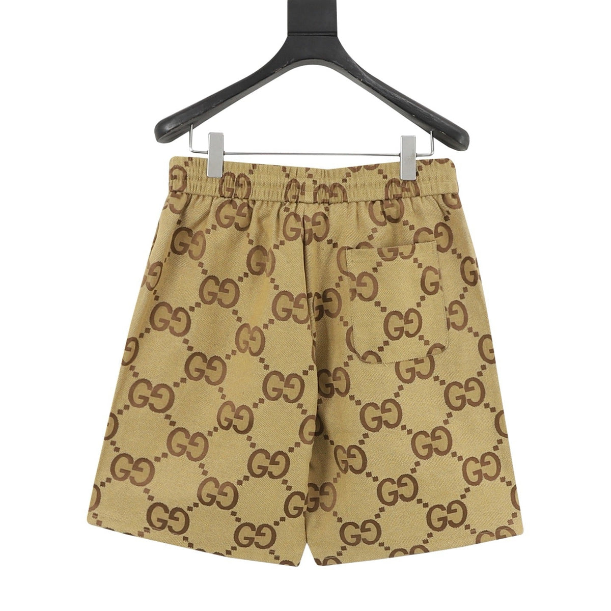 Gucci Shorts with All-Over Double G Logo Print