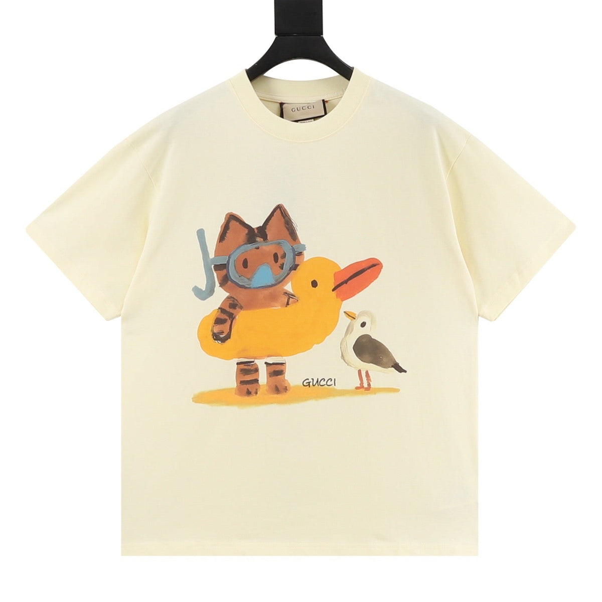 Gucci 26ss Fun Cartoon Collection Short-Sleeve Shirt