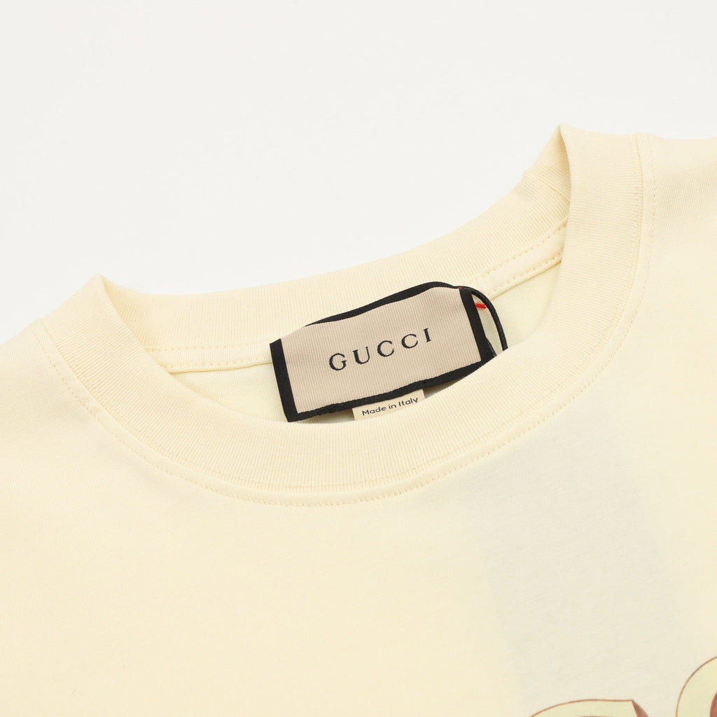 Gucci 26ss Fun Cartoon Collection Short-Sleeve Shirt