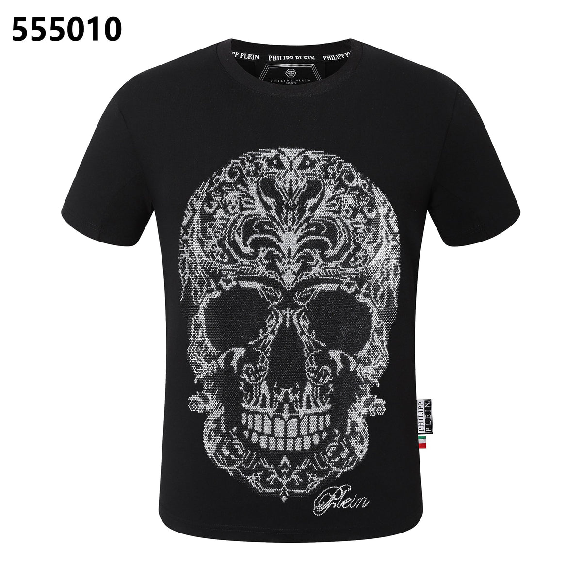 PHILIPP PLEIN Skull-Print Crew-Neck T-Shirt