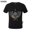PHILIPP PLEIN Round-Neck T-Shirt with Eagle Design