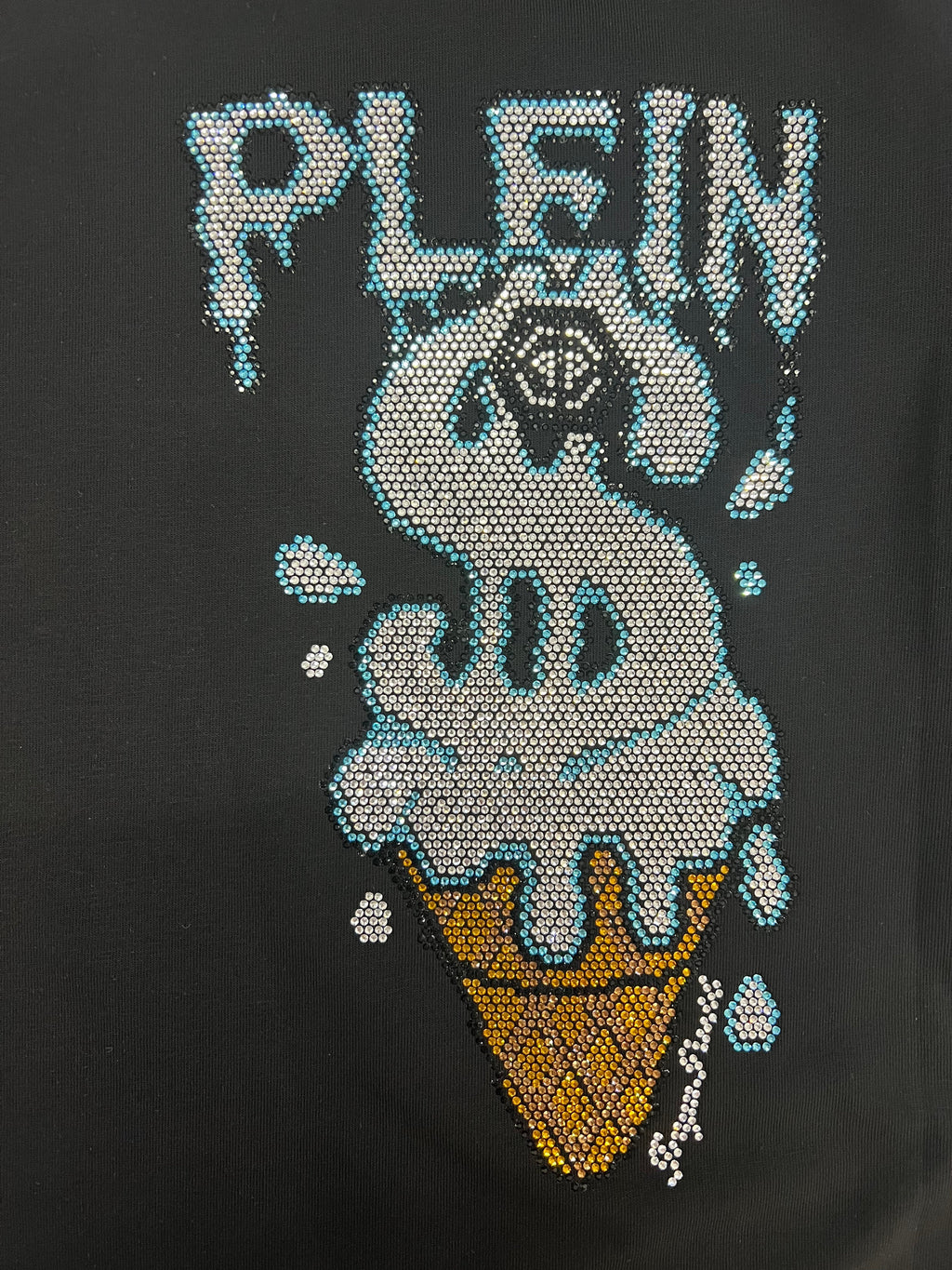 PHILIPP PLEIN Ice Cream Print Crew Neck T-Shirt