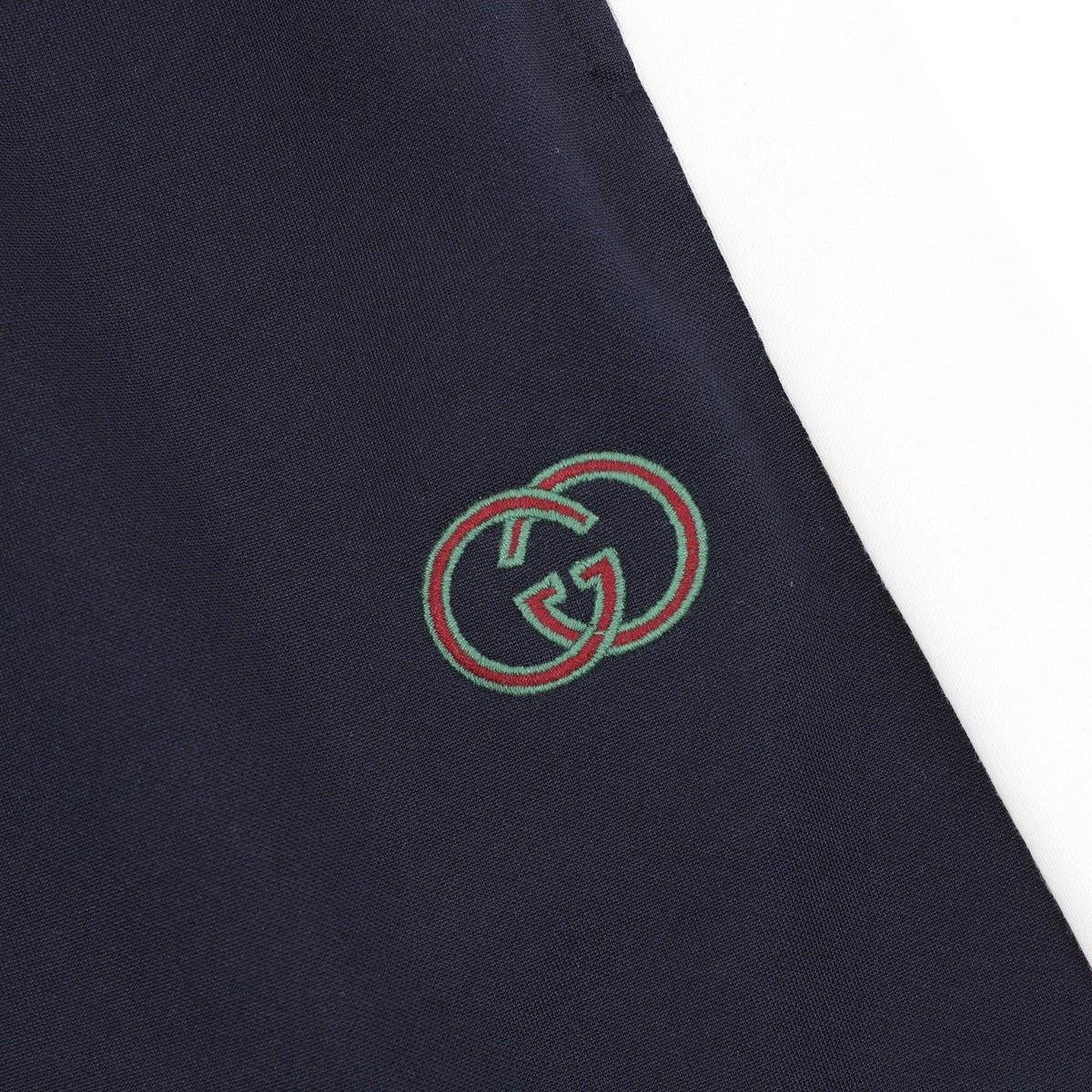 Gucci 26SS Blue and White Two-Tone Embroidered Logo Shorts