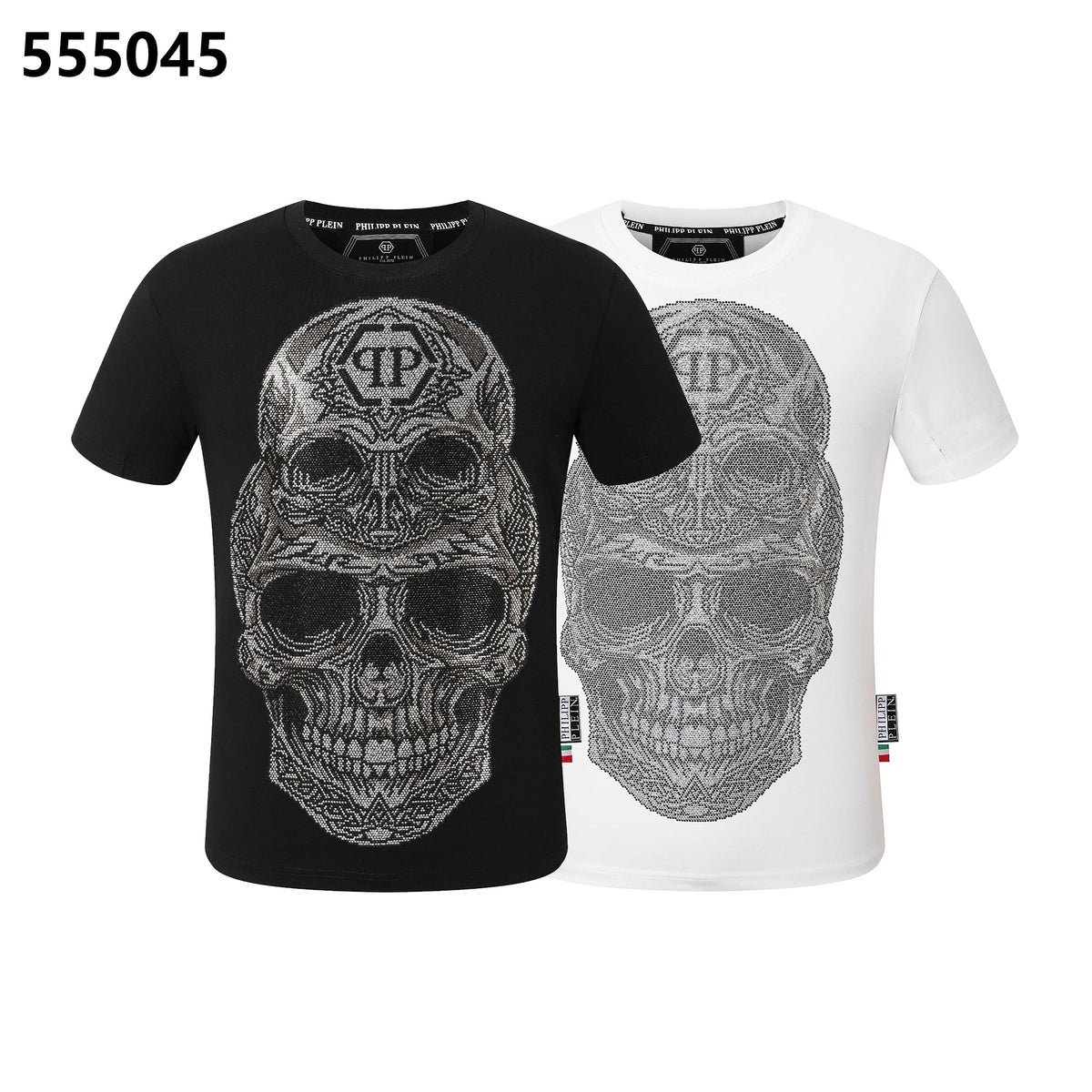 PHILIPP PLEIN Skull-Print Crew-Neck T-Shirt