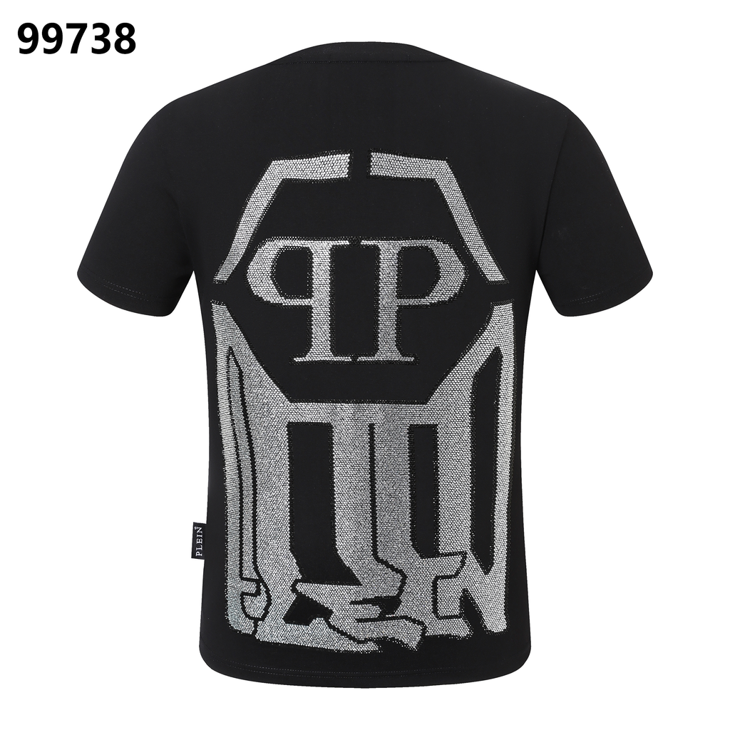 PHILIPP PLEIN Round-Neck T-Shirt with Letter Print