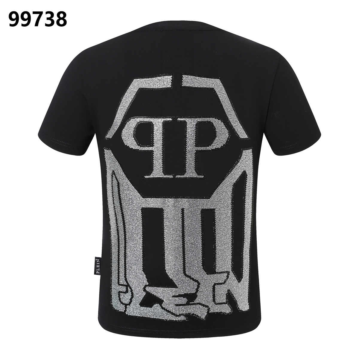 PHILIPP PLEIN Round-Neck T-Shirt with Letter Print