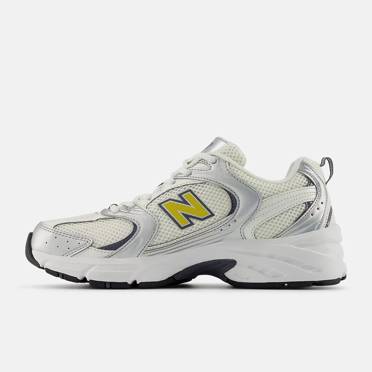 New Balance 530 SILVER METALLIC with SEA SALT and APOLLO GOLD